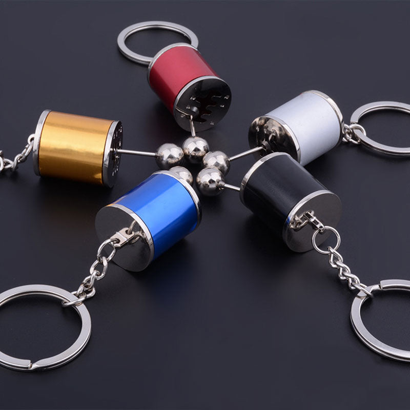 Fancy Modified Turbo Keychains Gear Head Key Chain Wave Box Keyring Key Rings Keyfob Accessories Free Shift