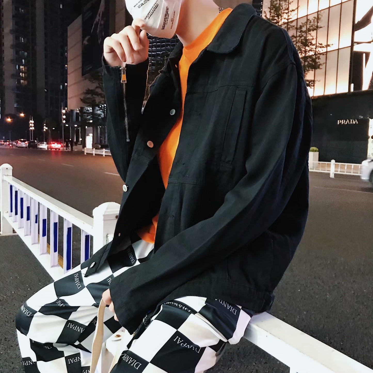 Men's Denim Jacket Loose Slim Fit Jacket Gown Clothes