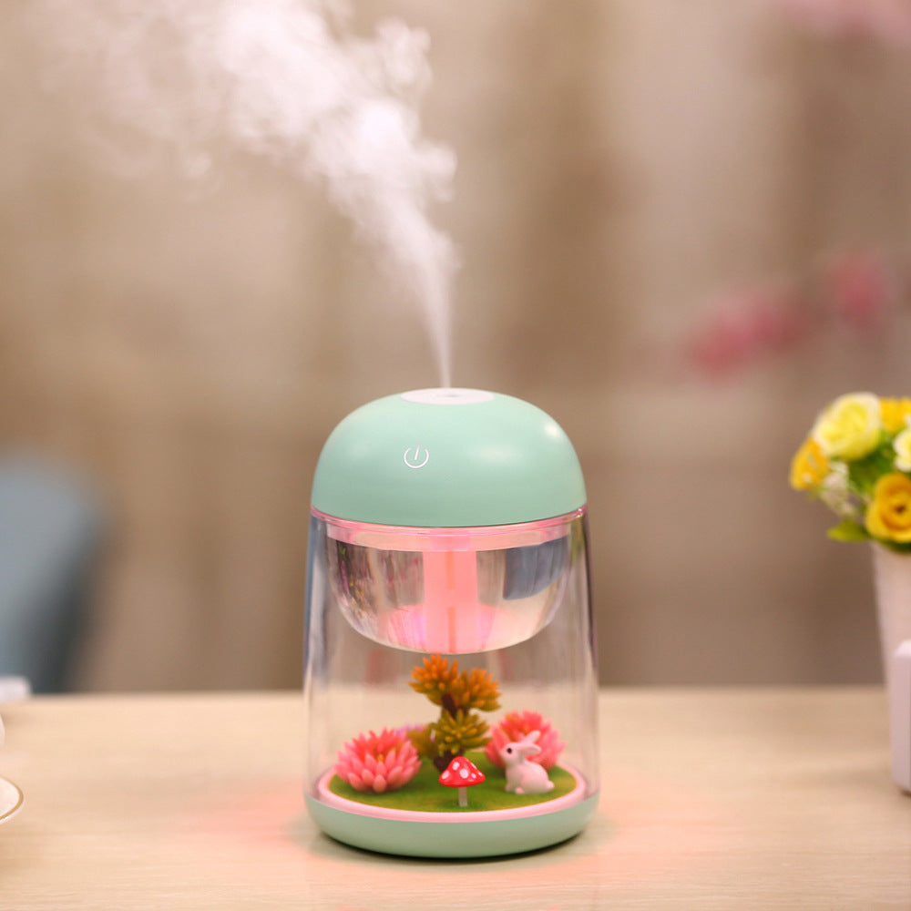 Micro Landscape Humidifier Home Colorful Lamp USB Humidifier Bedroom Humidifier Timing Air Atomizer