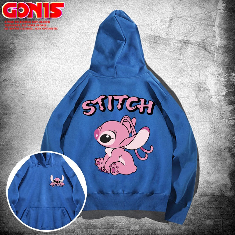 Y Stitzer Hooded Sweater for Men and Women Spring and Autumn Japanese Cartoon Anime Loose Shoulder Couple