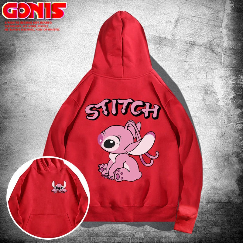 Y Stitzer Hooded Sweater for Men and Women Spring and Autumn Japanese Cartoon Anime Loose Shoulder Couple