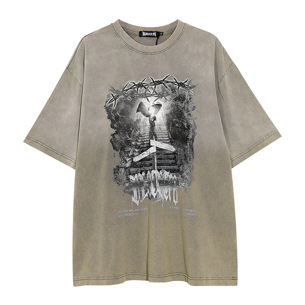 Dark Angel Print Short Sleeve