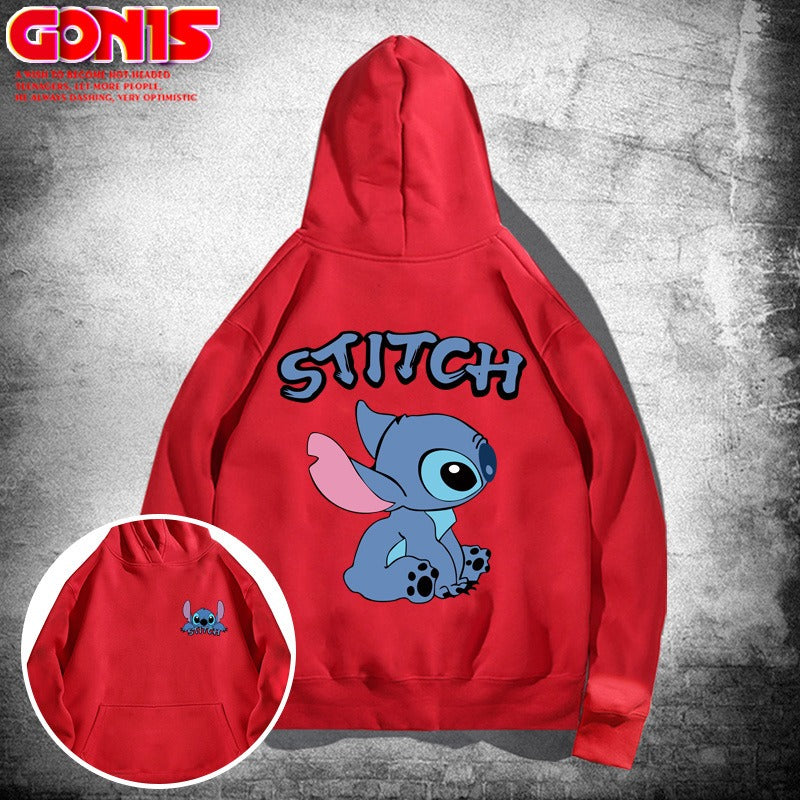 Y Stitzer Hooded Sweater for Men and Women Spring and Autumn Japanese Cartoon Anime Loose Shoulder Couple