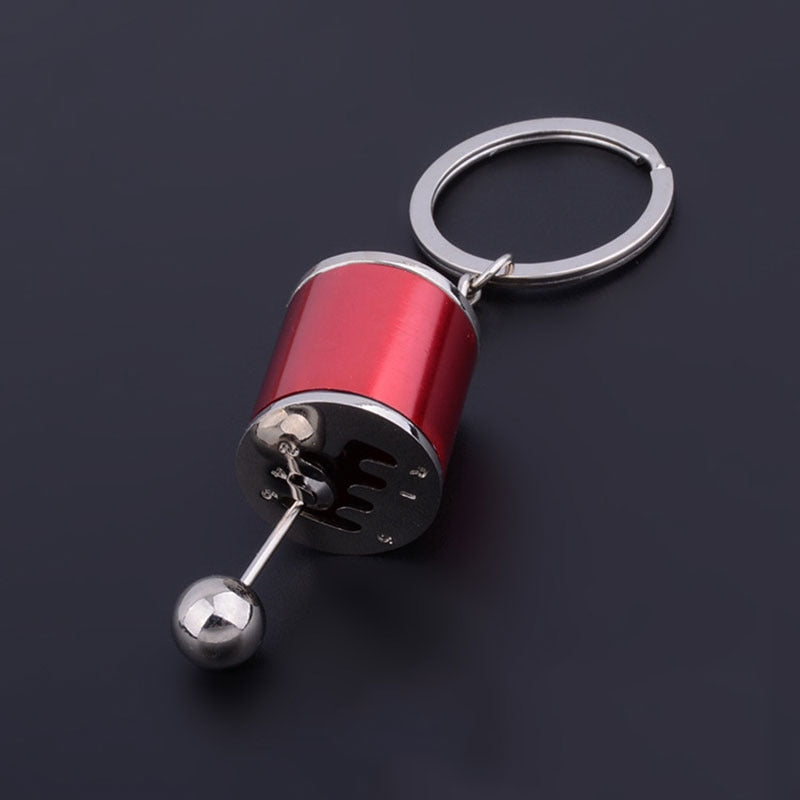 Fancy Modified Turbo Keychains Gear Head Key Chain Wave Box Keyring Key Rings Keyfob Accessories Free Shift