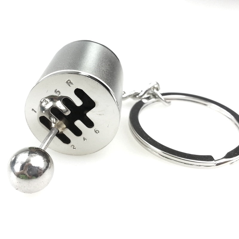 Fancy Modified Turbo Keychains Gear Head Key Chain Wave Box Keyring Key Rings Keyfob Accessories Free Shift