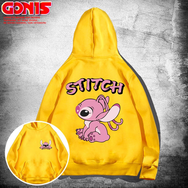 Y Stitzer Hooded Sweater for Men and Women Spring and Autumn Japanese Cartoon Anime Loose Shoulder Couple