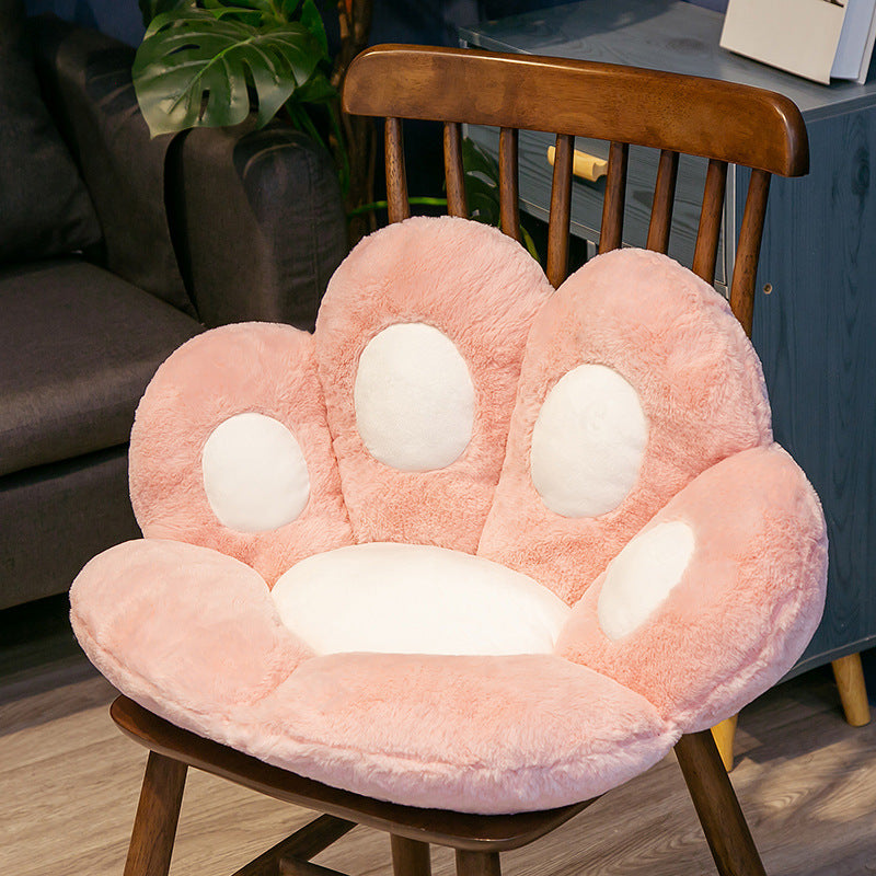 Cartoon Bear Paw Half-Enclosed Cushion Lazy Sofa Office Chair Seat Student Pad Cat Claw Seat Pad