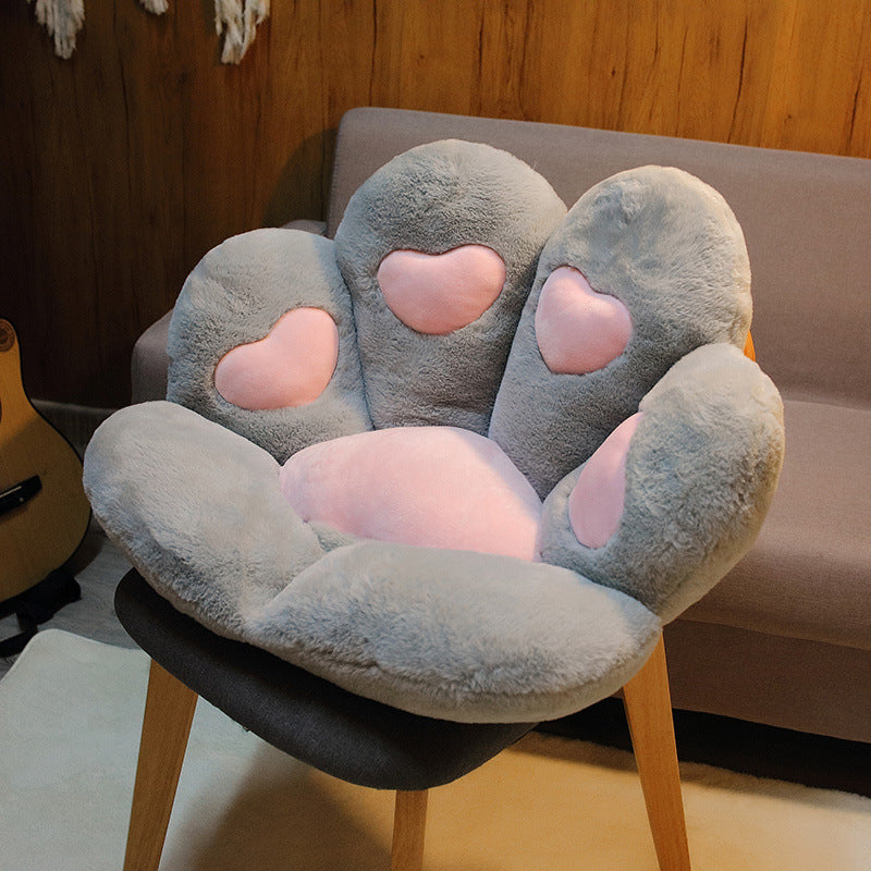 Cartoon Bear Paw Half-Enclosed Cushion Lazy Sofa Office Chair Seat Student Pad Cat Claw Seat Pad
