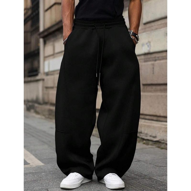 Men's Straight High Waist Casual Pants