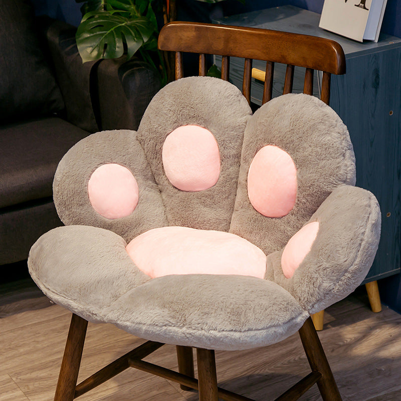 Cartoon Bear Paw Half-Enclosed Cushion Lazy Sofa Office Chair Seat Student Pad Cat Claw Seat Pad