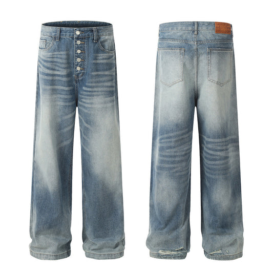 Gradient Fashion Men's Baggy Straight Trousers